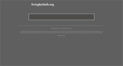 Desktop Screenshot of livingbyfaith.org